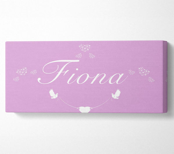 Dein Name in Herzen Rosa