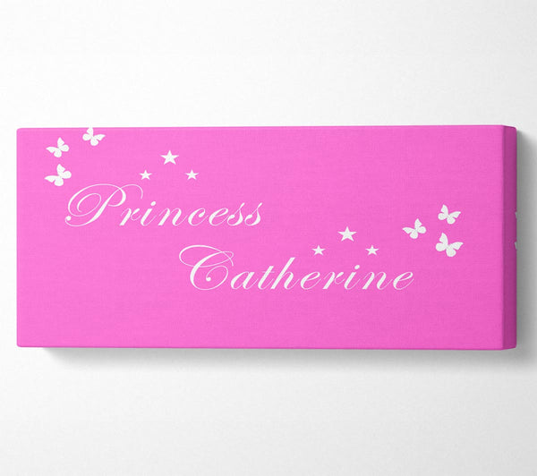 Girls Room Quote Your Own Name Princess Vivid Pink