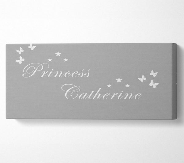 Girls Room Quote Your Own Name Princess Grey White