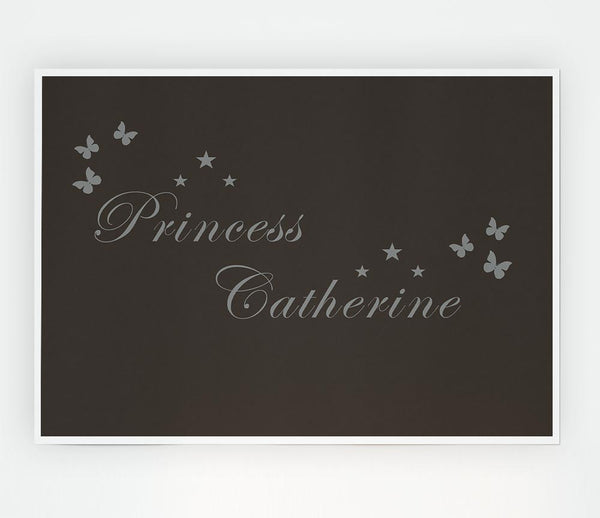 Your Own Name Princess Chocolate Print Poster Wall Art