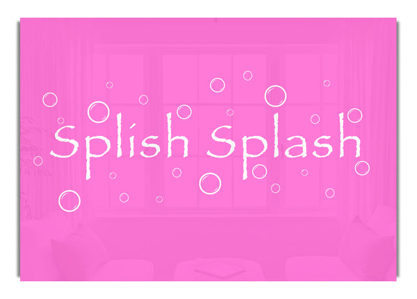 Splish Splash Badezimmer Leuchtendes Rosa