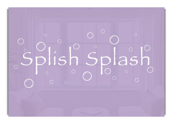 Splish Splash Badezimmer Lila