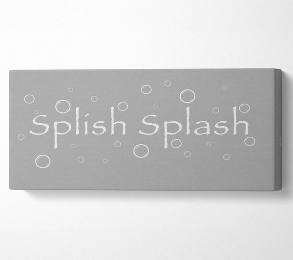 Badezimmer Zitat Splish Splash Badezimmer Grau Weiß