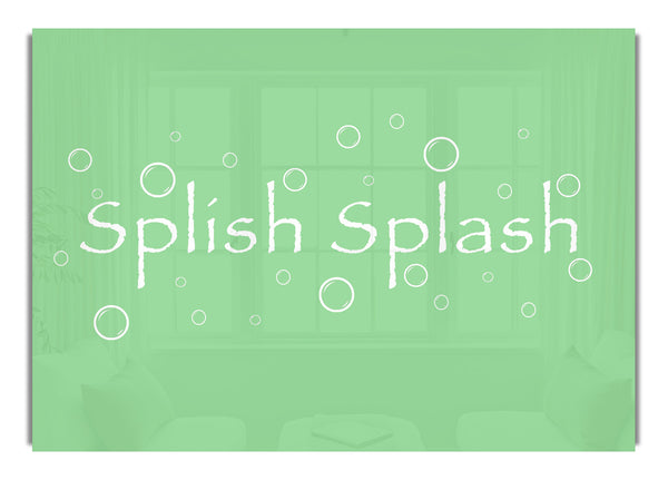 Splish Splash Badezimmer Grün