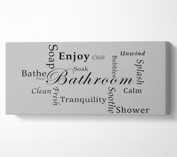 Badezimmer Zitat Badezimmer Tranquility Grau