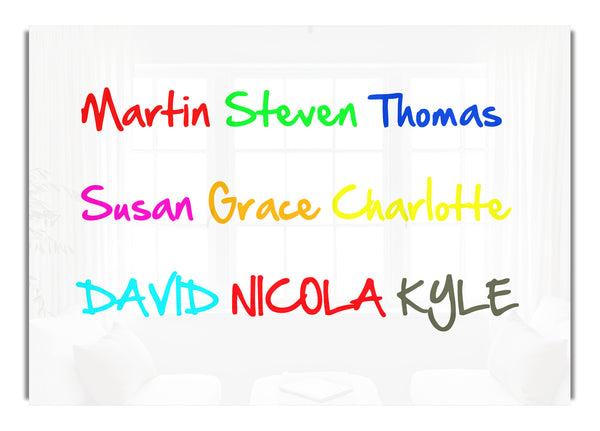 Your Name In A Choice Of Colours White