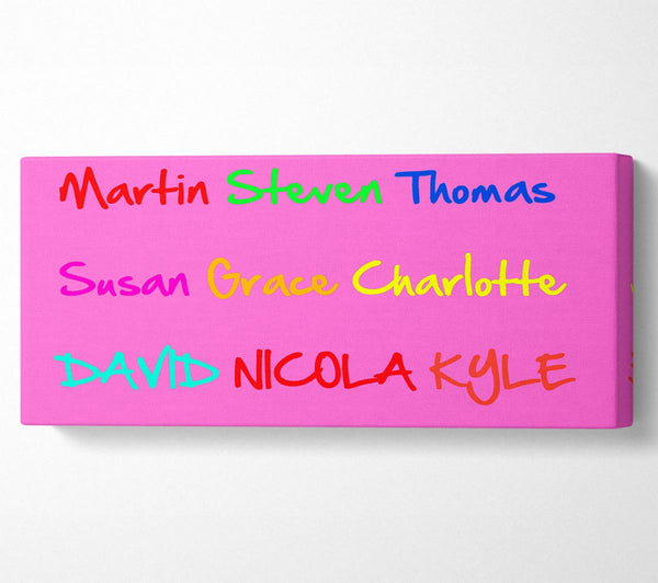 Girls Room Quote Your Name In A Choice Of Colours Vivid Pink