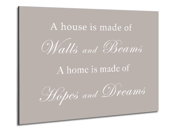 Home Zitat Wände und Balken Hoffnungen und Träume Beige