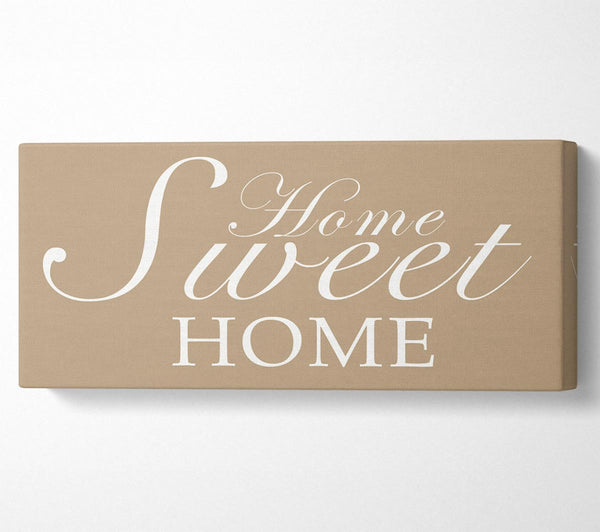 Home Zitat Home Sweet Home Beige