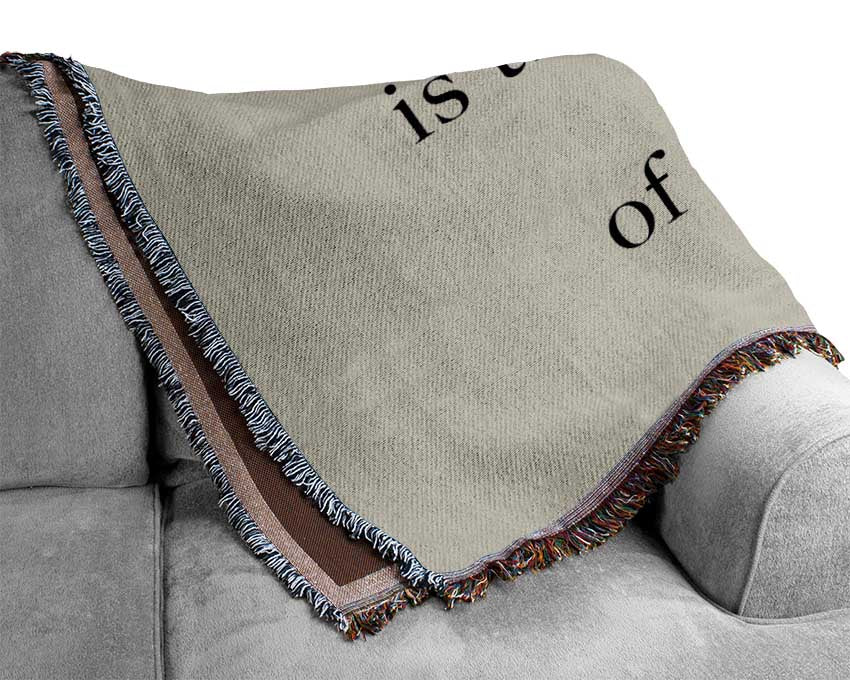 Kitchen Quote The Kitchen Is The Heart Of The Home Grey Woven Blanket