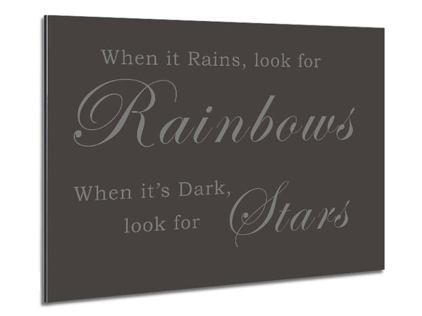 When It Rains Look For Rainbows Chocolate
