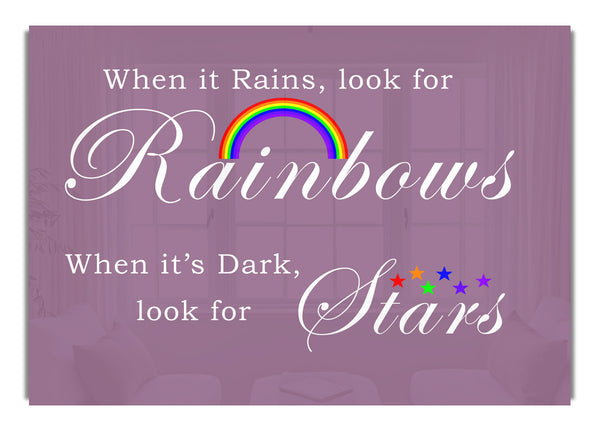 Wenn es regnet, suche nach Regenbögen 2 Dusty Pink