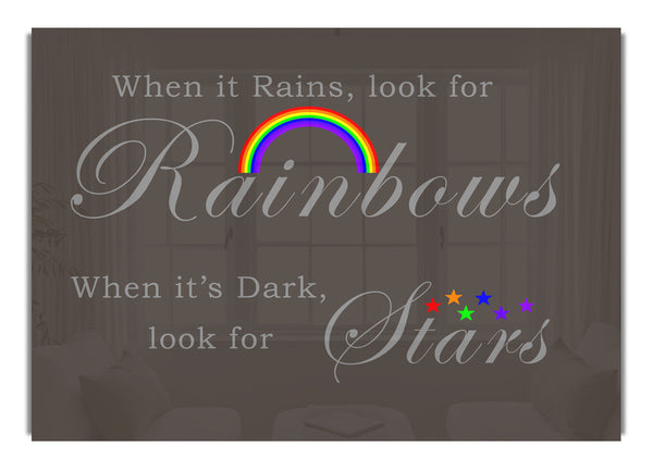 Wenn es regnet, suche nach Regenbogen 2 Schokolade