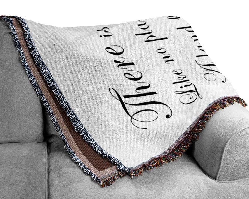 Alice In Wonderland As Mad As A Hatter White Woven Blanket