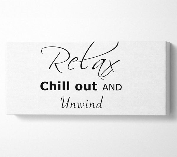 Badezimmer Zitat Relax Chill Out Weiß