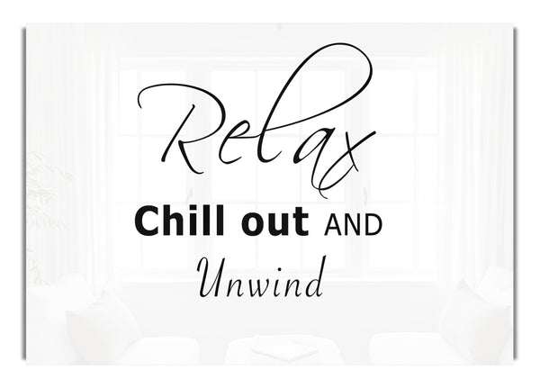 Relax Chill Out Weiß