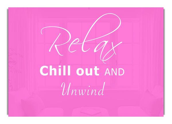Entspannen Chill Out Leuchtendes Pink