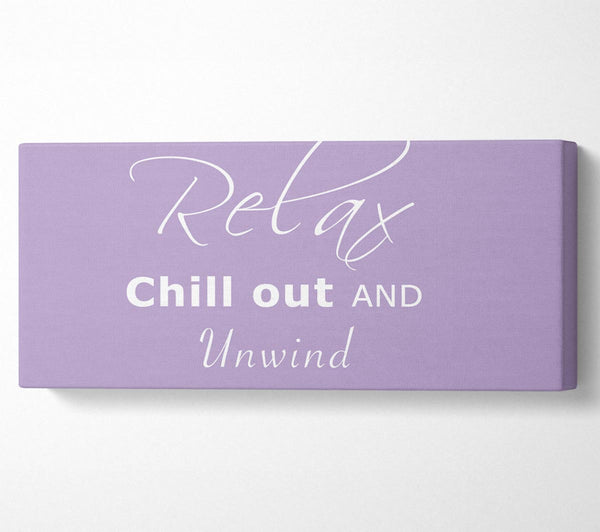 Badezimmer Zitat Relax Chill Out Lila