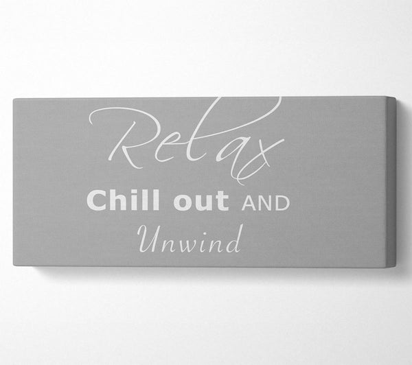 Badezimmer Spruch Relax Chill Out Grau Weiß