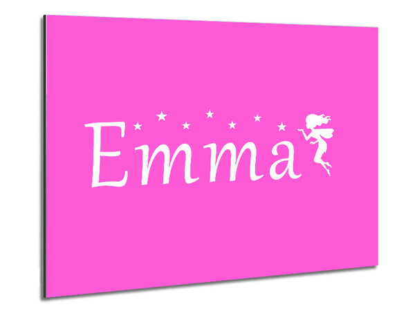 Your Name In Fairy Dust Vivid Pink Metal Print