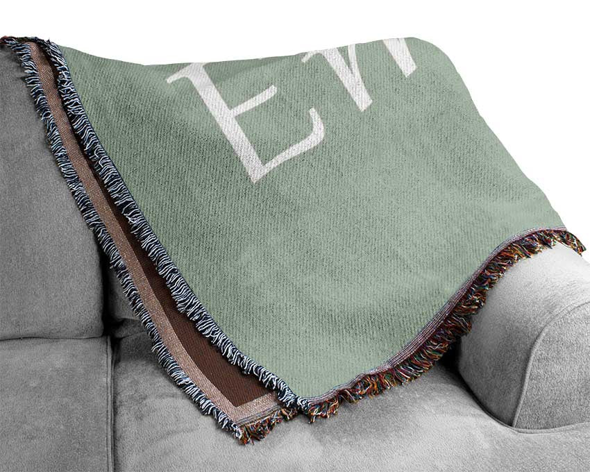 Your Name In Fairy Dust Beige Woven Blanket