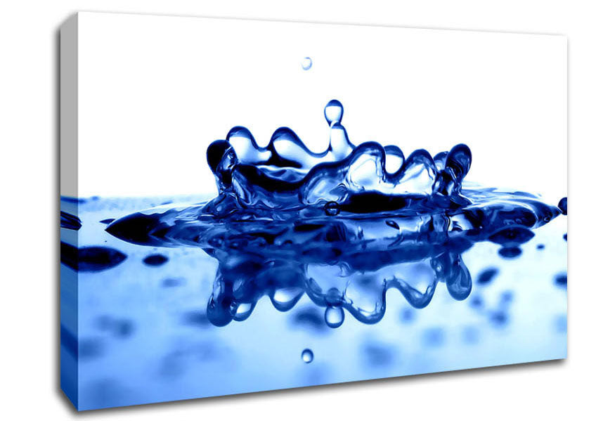  A Canvas Print of A Drop Of Juice Blue Canvas Art