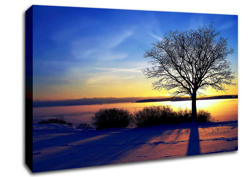  A Canvas Print of A Calm Winters Day Canvas Print