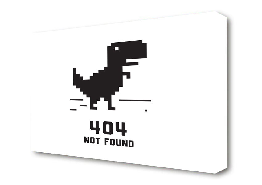  A Canvas Print of 404 Not Found Canvas Print