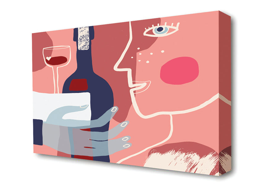  A Canvas Print of A Drink Of Wine Canvas Print