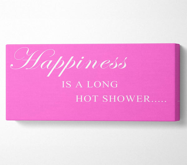 Badezimmer Zitat Glück ist eine lange heiße Dusche Vivid Pink