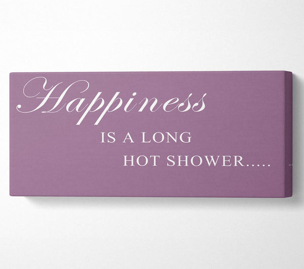 Badezimmer Zitat Glück ist eine lange heiße Dusche Dusty Pink