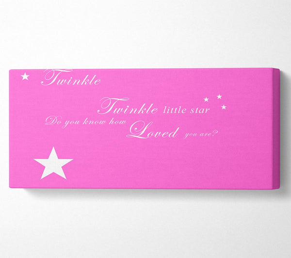 Nursery Quote Twinkle Twinkle Little Star 1 Vivid Pink
