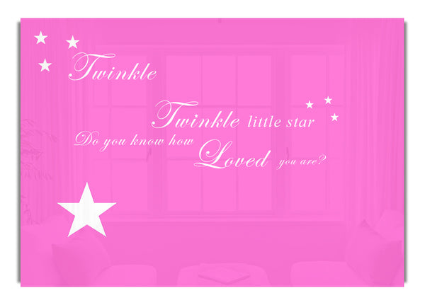 Twinkle Twinkle Little Star 1 Leuchtendes Rosa