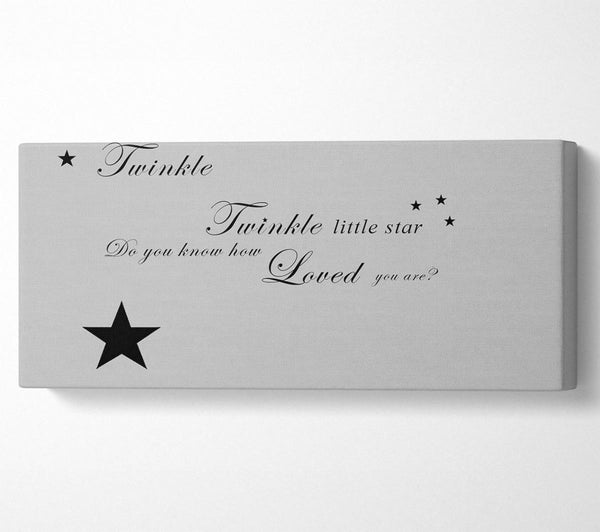 Nursery Quote Twinkle Twinkle Little Star 1 Grey