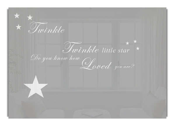 Twinkle Twinkle Little Star 1 Grau Weiß