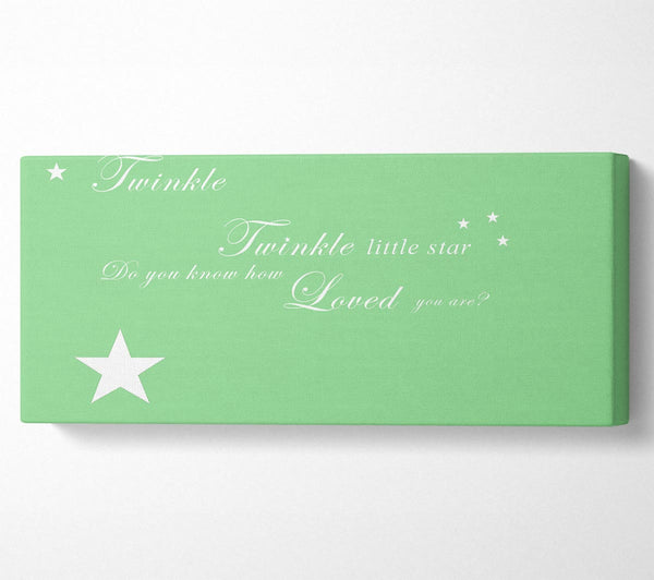Nursery Quote Twinkle Twinkle Little Star 1 Green