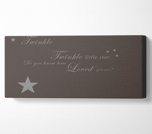 Nursery Quote Twinkle Twinkle Little Star 1 Chocolate