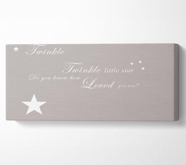 Nursery Quote Twinkle Twinkle Little Star 1 Beige