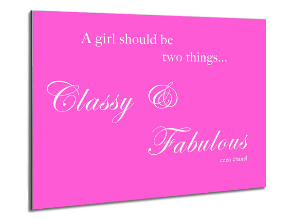 Classy n Fabulous Vivid Pink Metal Print