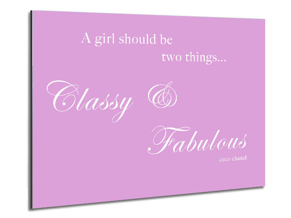 Classy n Fabulous Pink Metal Print