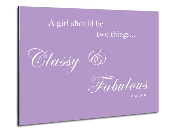 Classy n Fabulous Lilac Metal Print