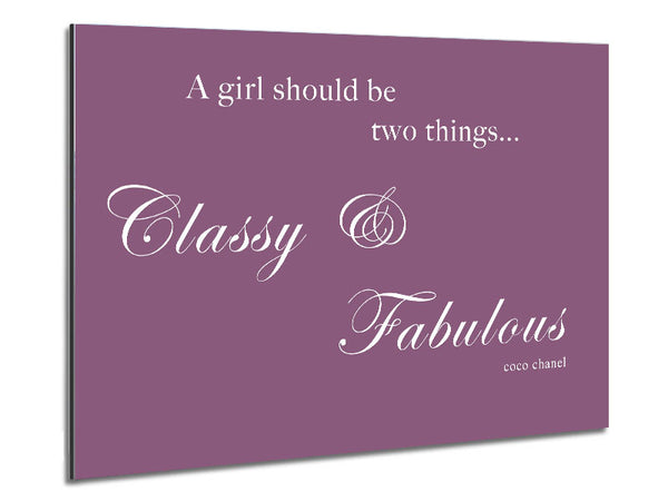 Classy n Fabulous Dusty Pink Metal Print