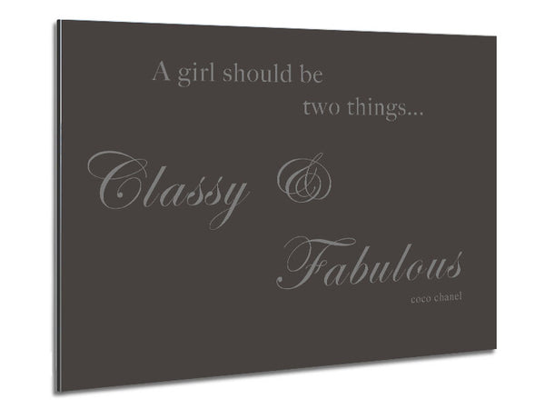 Classy n Fabulous Chocolate Metal Print