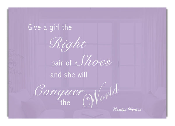 Das richtige Paar Schuhe Marilyn Monroe Lila
