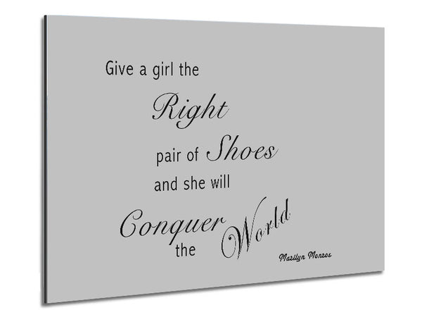 Das richtige Paar Schuhe Marilyn Monroe Grau