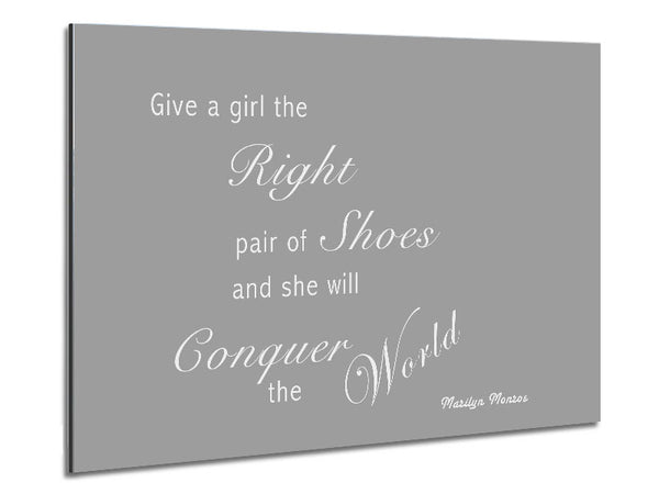 Das richtige Paar Schuhe Marilyn Monroe Grau Weiß