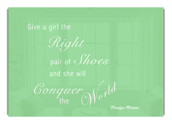 Das richtige Paar Schuhe Marilyn Monroe Grün