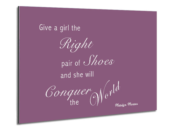 The Right Pair Of Shoes Marilyn Monroe Dusty Pink Metal Print