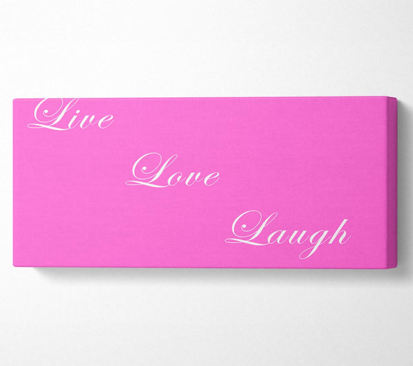 Liebeszitat Live Love Laugh Vivid Pink