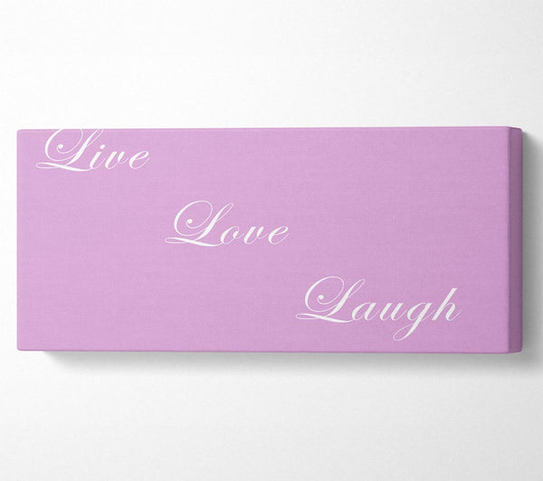 Liebeszitat Live Love Laugh Pink
